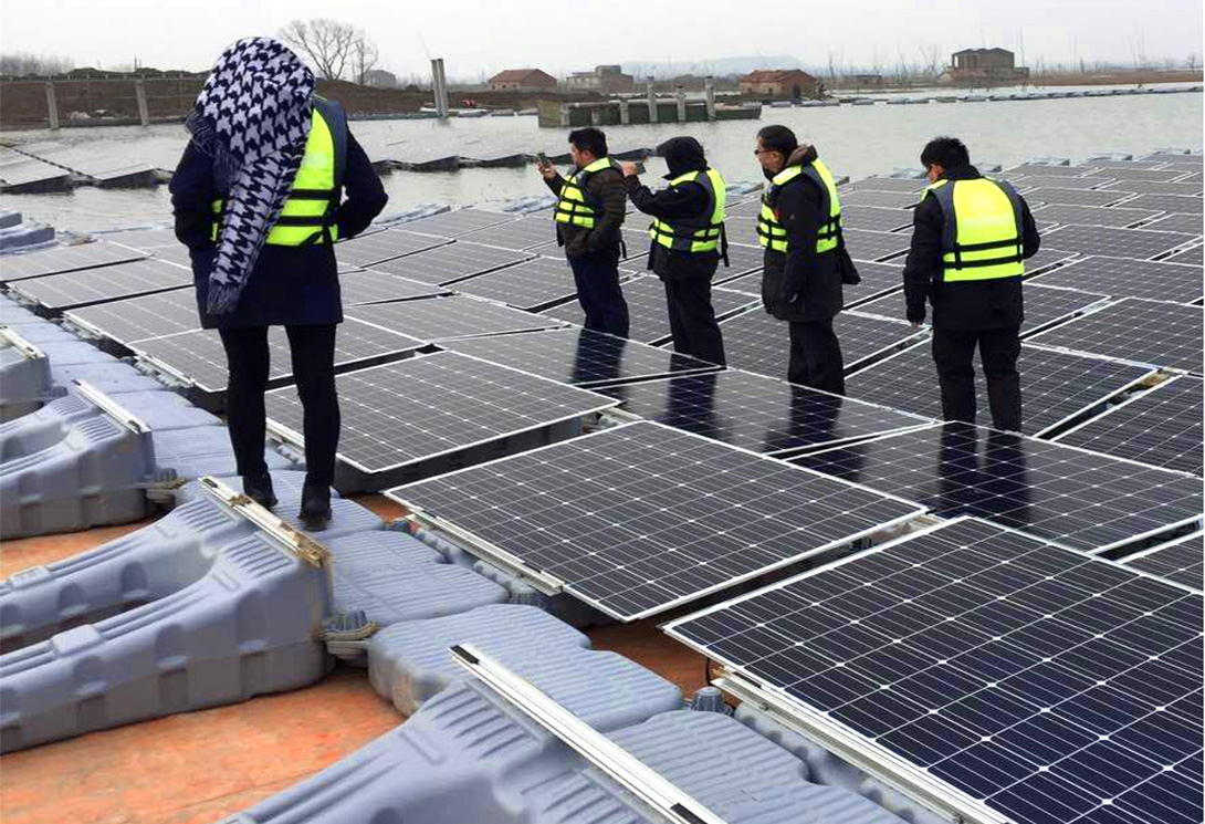 安徽淮南采煤沉陷区15MW水上光伏漂浮电站