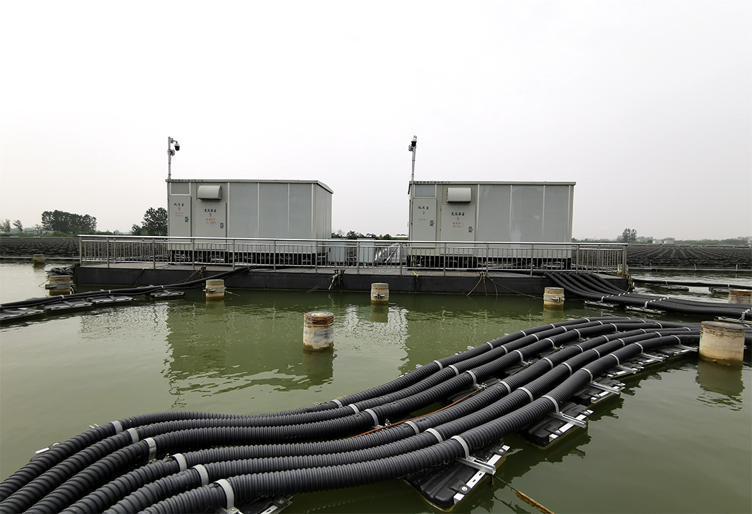 安徽淮北采煤沉陷区15MW水上光伏漂浮电站